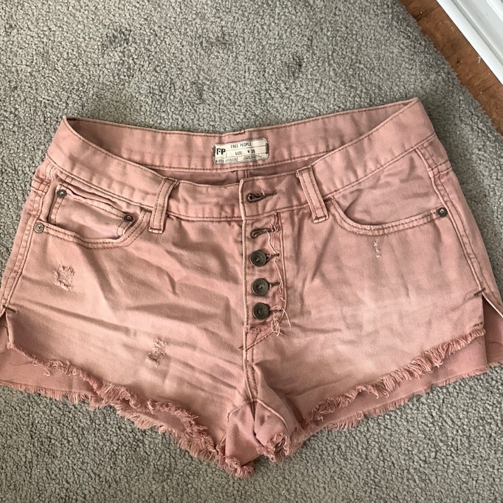 Free People distressed shorts